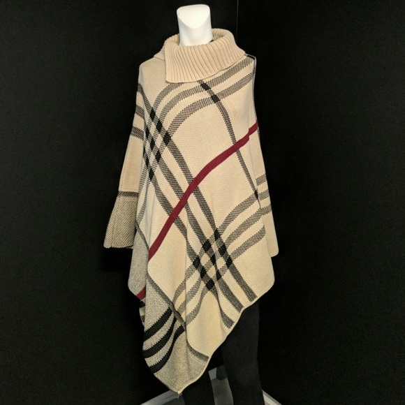 Tops - Plaid cape top